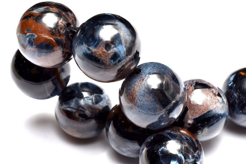  １点物 美しいマーブル色彩 ピーターサイト 14.5 mm ブレスレット パワーストーン 天然石 _MC 569 ブレスレット バングル アクセサリー