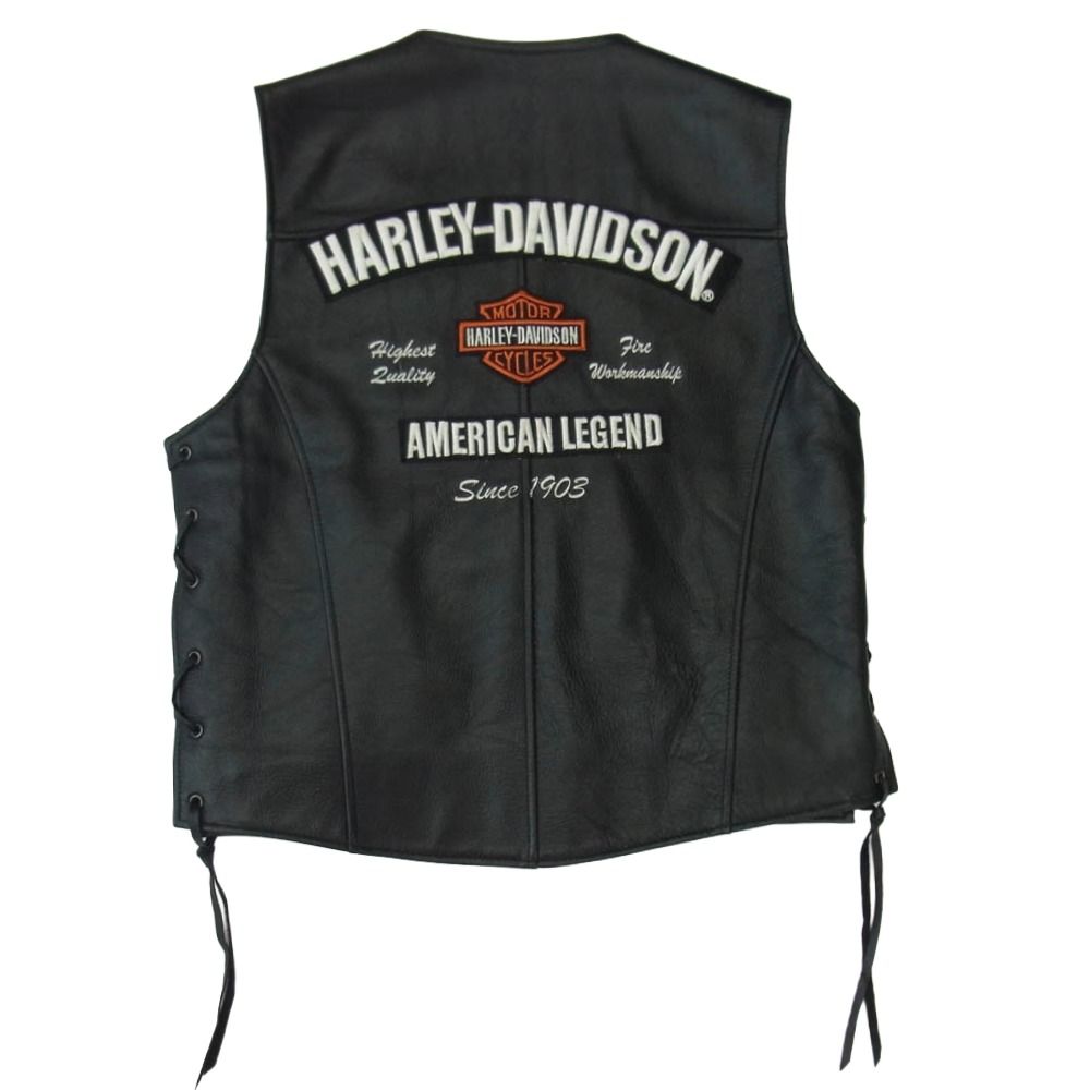 HARLEY DAVIDSON ハーレーダビッドソン ロゴ ワッペン 刺繍 レザー