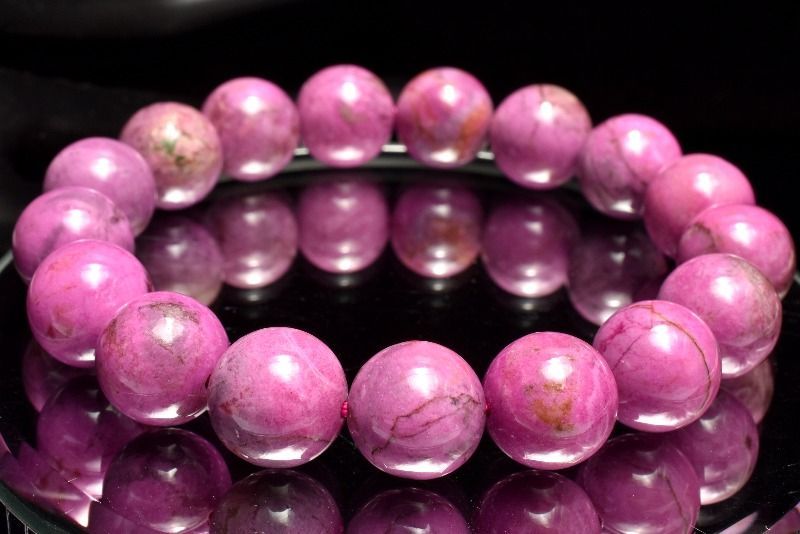 １点物 5 A級 高発色 コバルトドロマイト コバルトカルサイト 11.5 mm ブレスレット パワーストーン 天然石 _MC 562