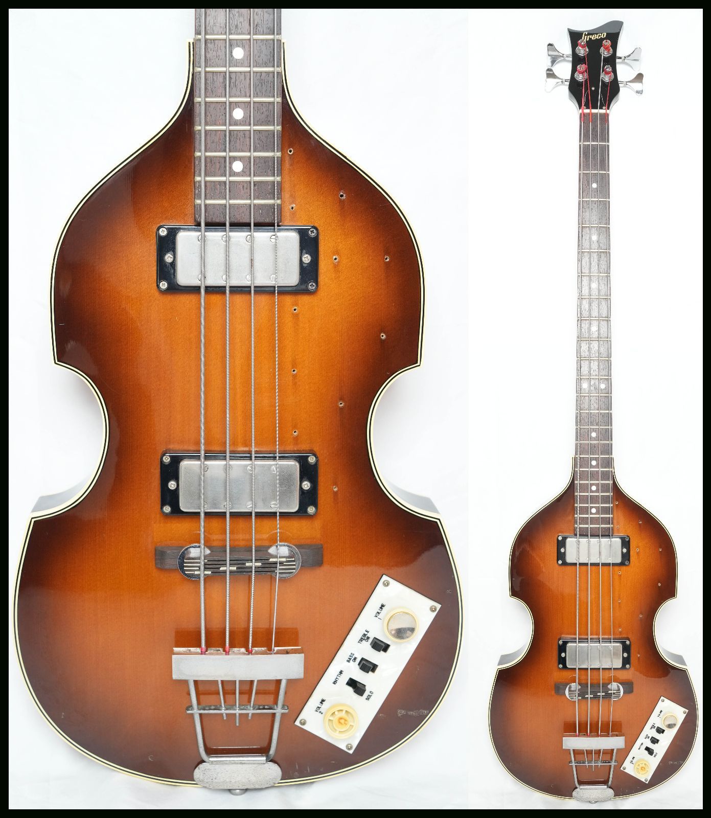 Greco VB-90 Vintage Sunburst バイオリンベース 2001年製 日本製 グレコ