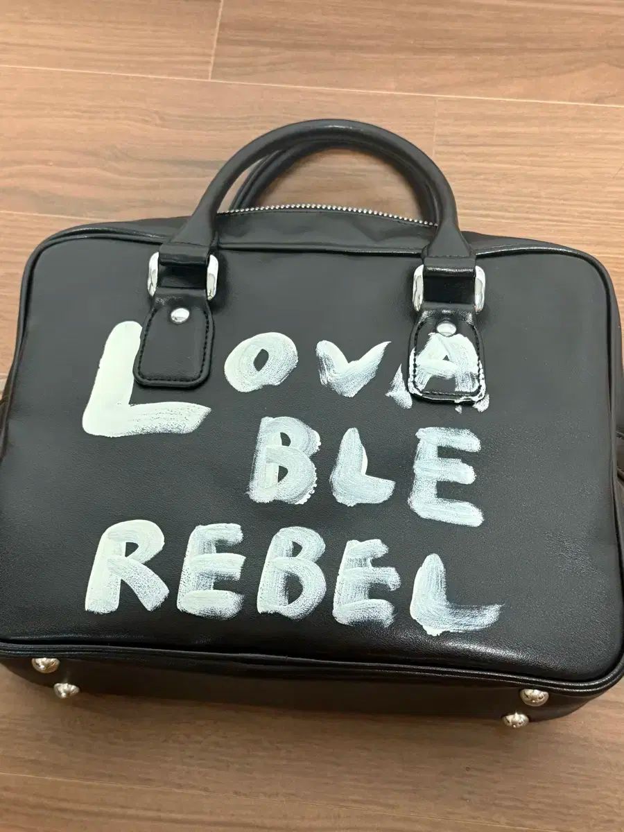 COMME des GARCONS コム デ ギャルソン レタリング ペイントバッグ