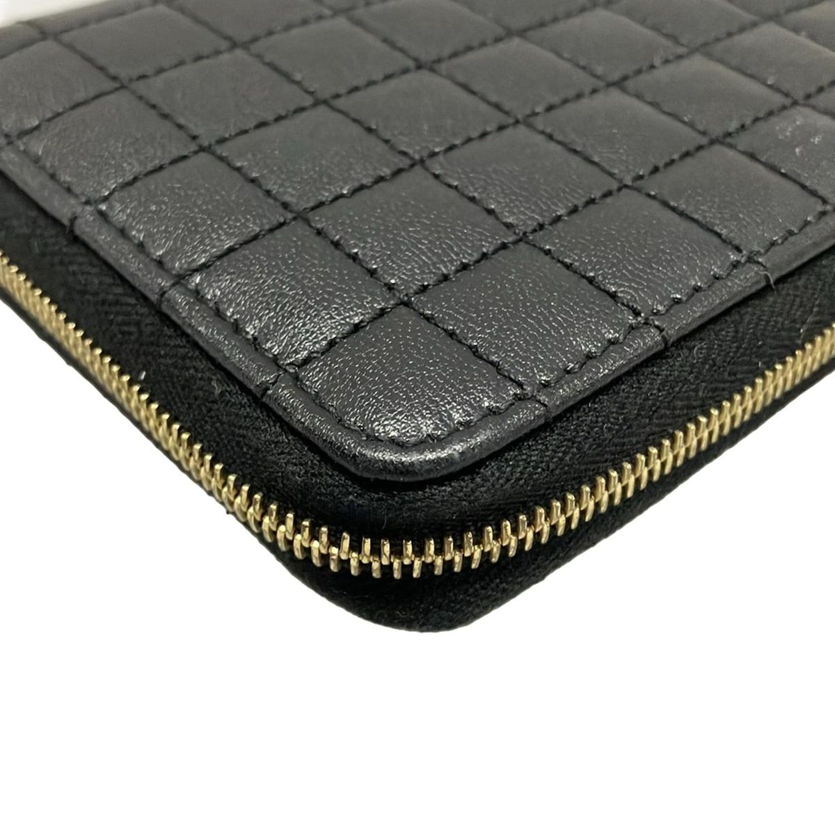 CELINE(セリーヌ) コインケース美品 Cチャーム 黒 キルティング