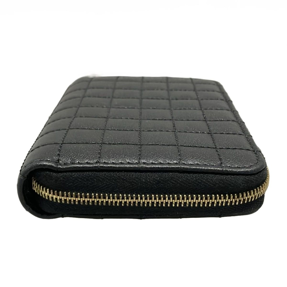 極美✨セリーヌ ケース ラウンドファスナー ロゴ刻印 ブラック 黒 極美