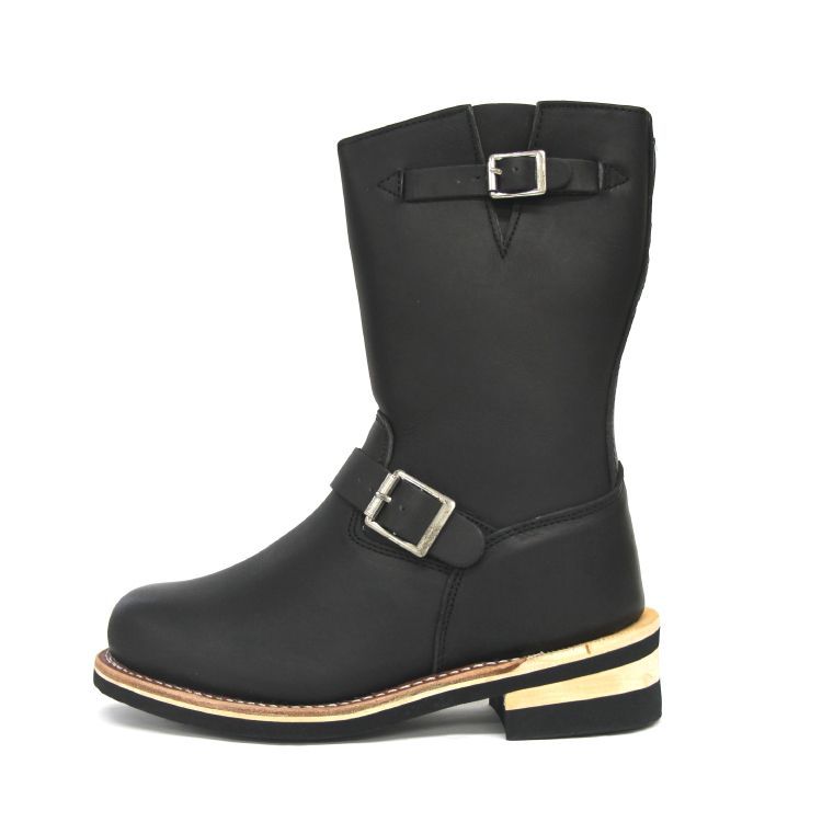 オール本革 本格 ロングエンジニアブーツ God-Bless クレイジーホース オイルレザー グッドイヤーウェルト製法 スチールトゥ