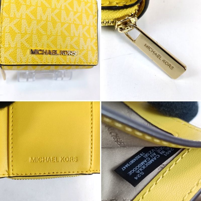 LOEWE ロエベ 三つ折り ウォレット アナグラム 三折財布 カーフ【中古