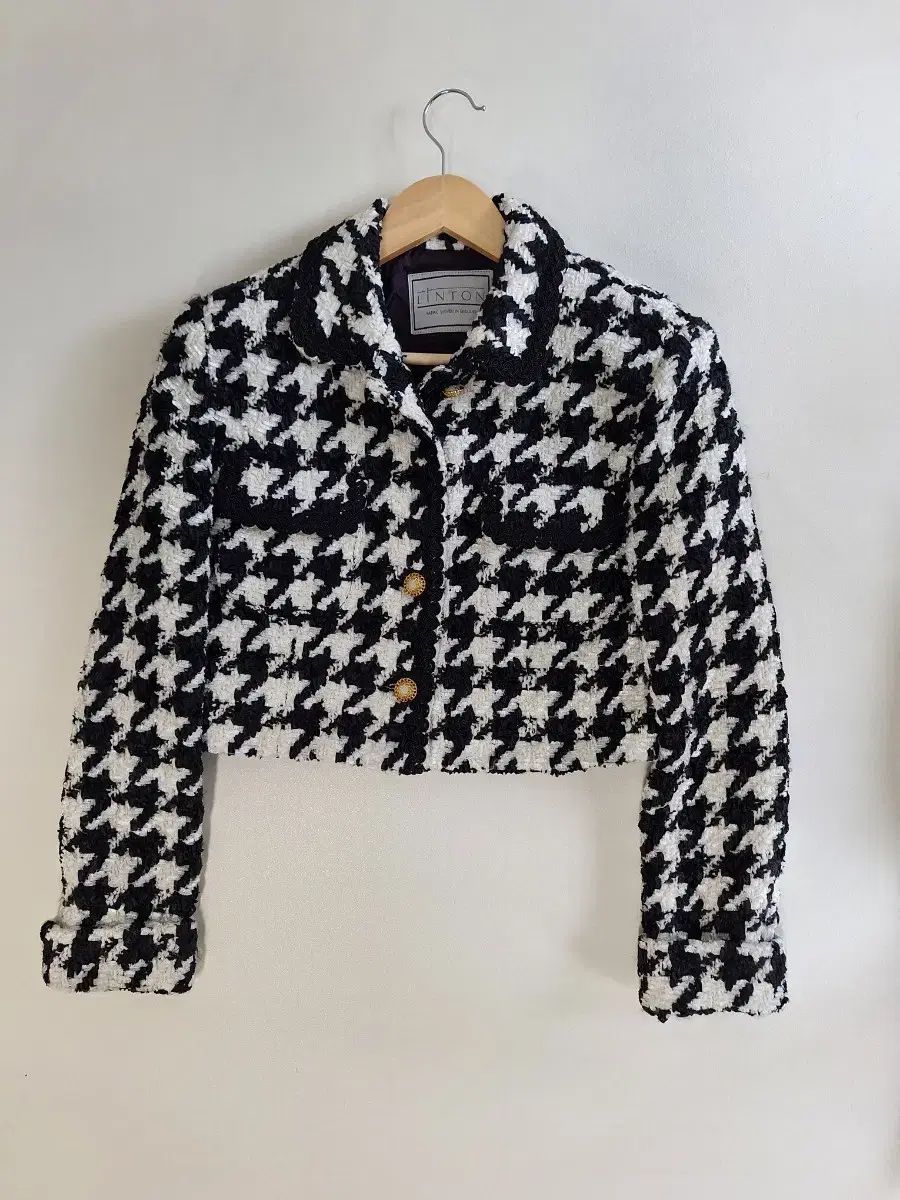 LYNN WITH ジャケット クロップド トゥウィー ツイード