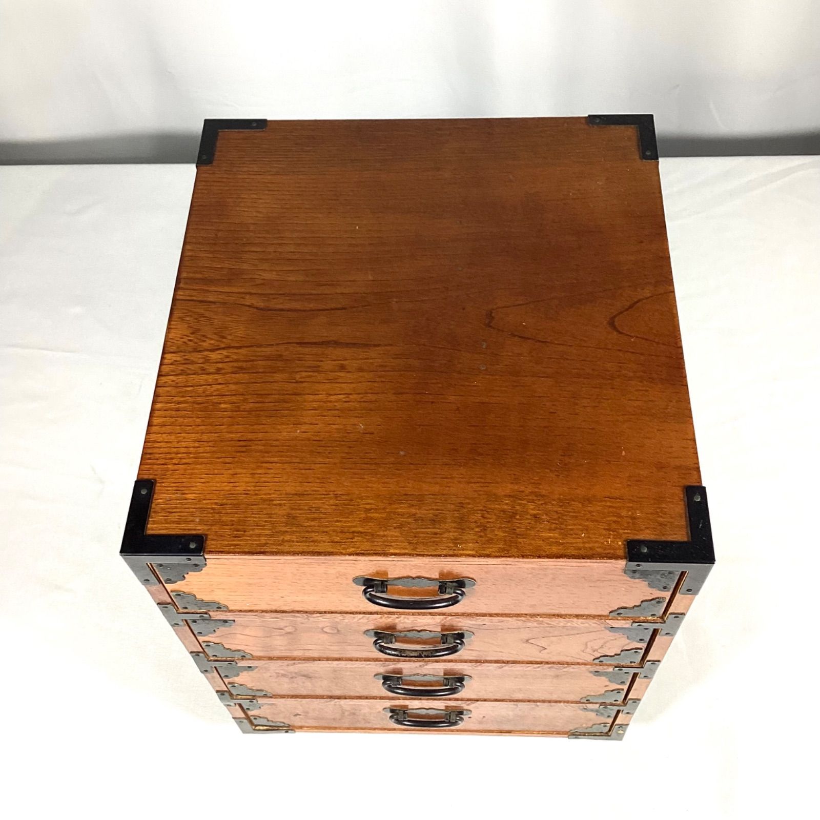 昭和レトロ　小箪笥　4段 木製 小箪笥 和箪笥 四段 昭和レトロ 小物入れ アンティーク - メルカリ