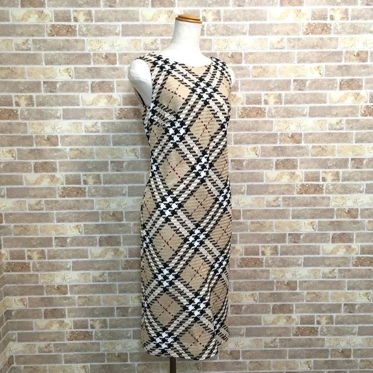 み BURBERRY LONDON ワンピース 38 ノバチェック 578
