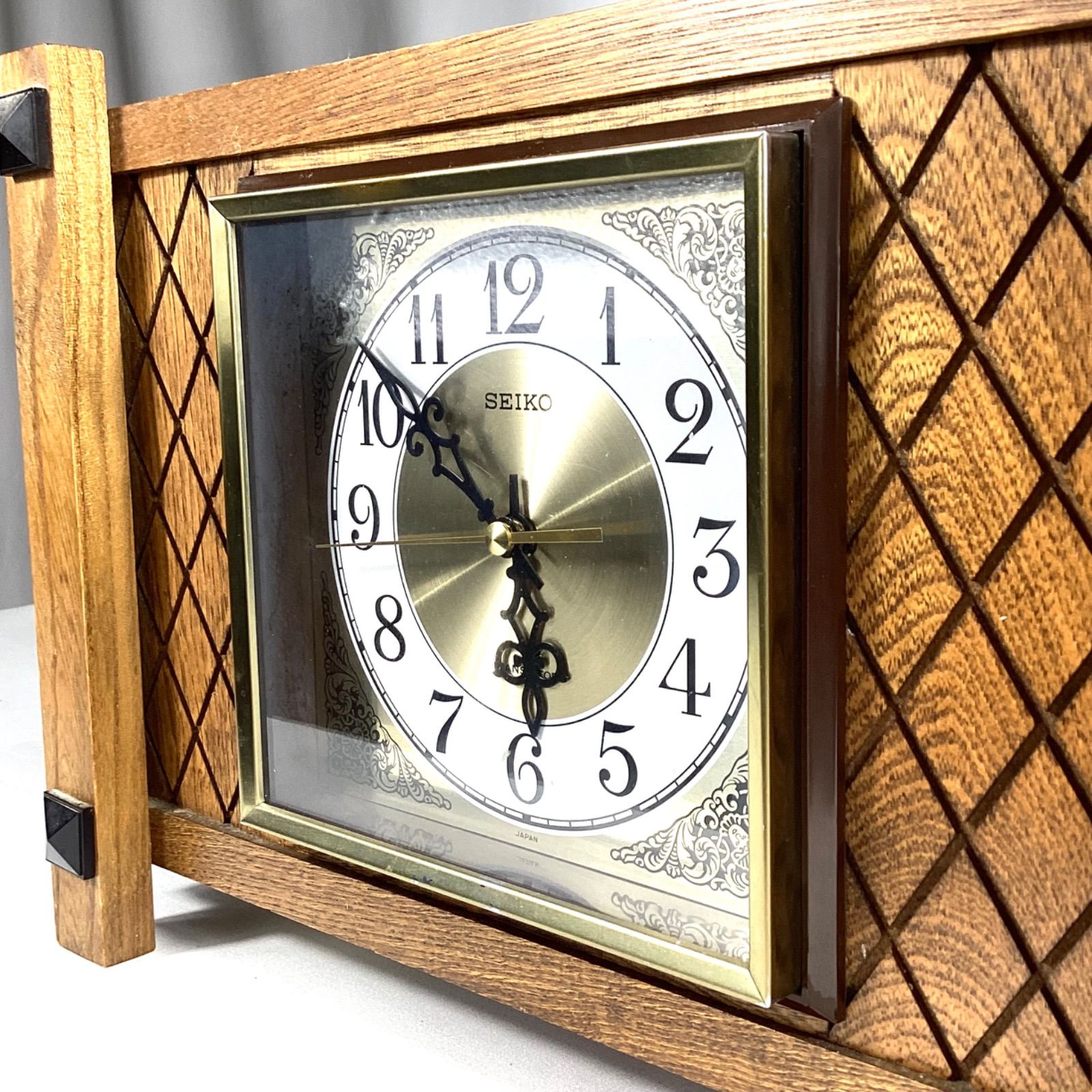 SEIKO セイコー 置時計 置き時計 木 レトロ ヴィンテージ ビンテージ