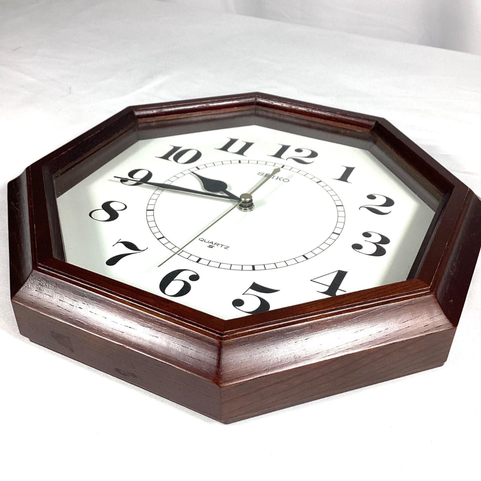 レトロ SEIKO セイコー ウッド調 メタル 置き時計 ウォッチ ビンテージ レトロ SEIKO セイコー ウッド調 メタル 置き時計 ウォッチ ビンテージ