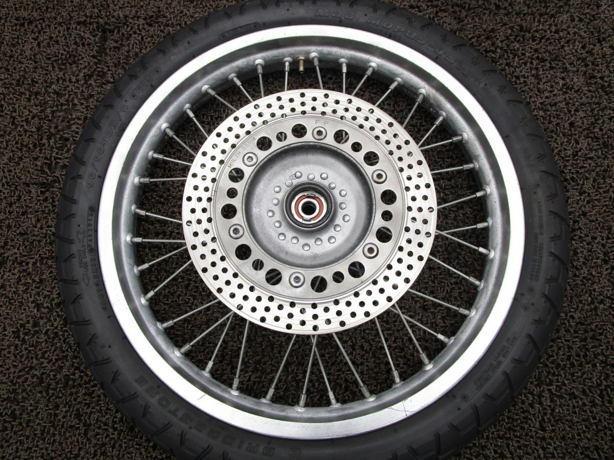 GB 250クラブマン フロントホイール ディスク A 7627 MC 10 ホンダ E CLUBMAN キャブ車 動画有