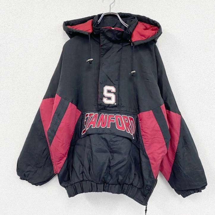 古着 used STARTER スターター ナイロンプルオーバージャケット 中綿 