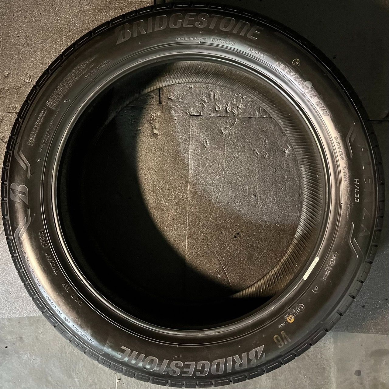  製 約9 1分山 ブリヂストン アレンザ ALENZA H L 33 225 50 R 18 1本 h_650 18インチ サマータイヤ ノーマルタイヤ