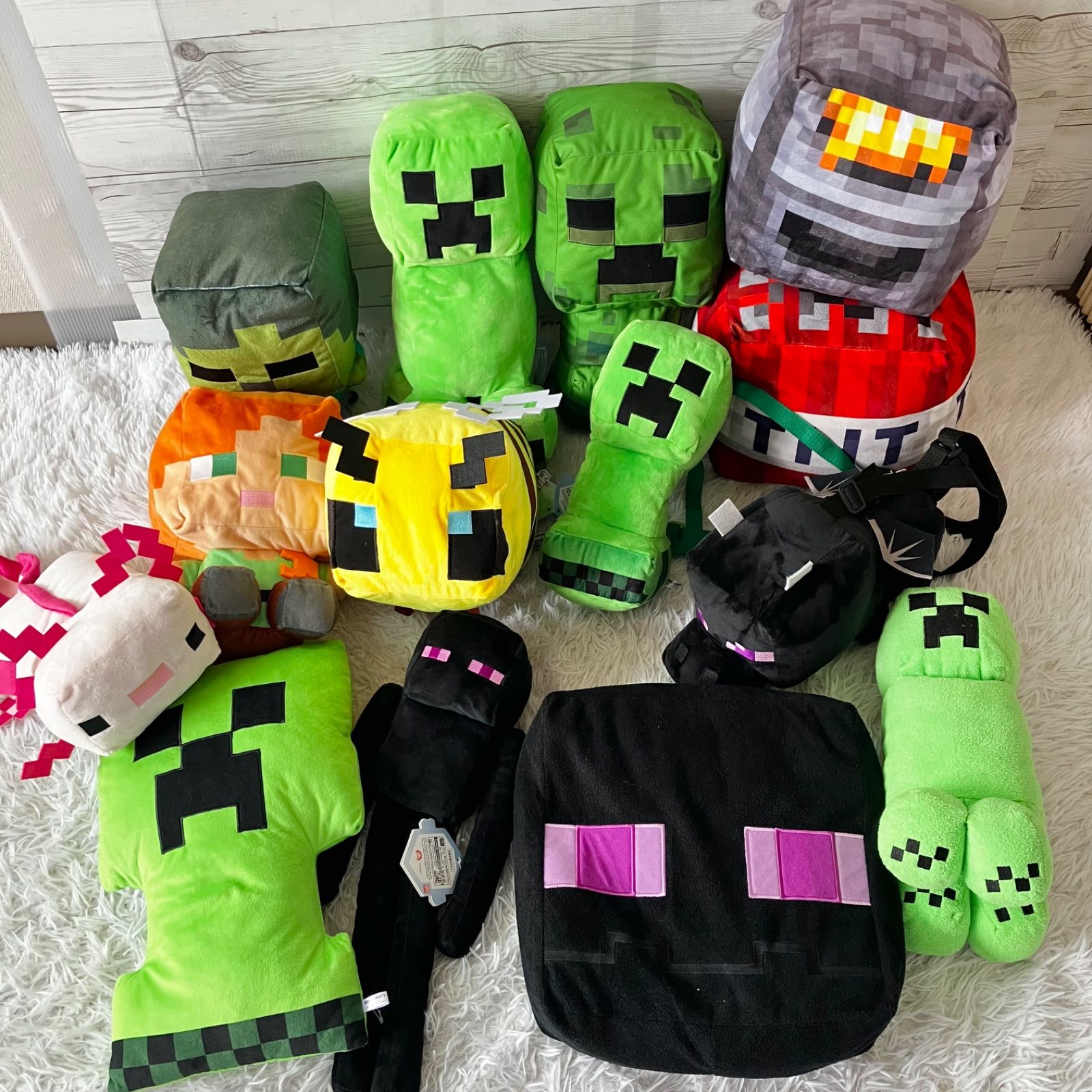 マインクラフト　マイクラ　ぬいぐるみ　剣　13点セット　まとめ売り マインクラフトのぬいぐるみ13点まとめ売り マインクラフト7点セット