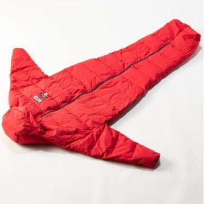 D22591 Kleio x NANGA 袖付き寝袋 AURORA DX370 YNS001KL red