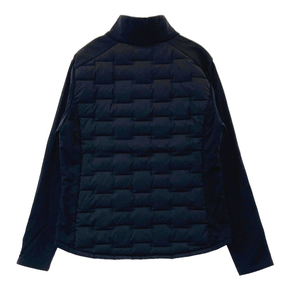 サイズ M GOLF デサントゴルフ 裏起毛 切替 ダウン ジップジャケット ブラック系 ゴルフウェア レディース ストスト