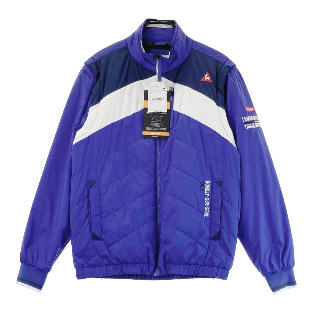 サイズ L LE COQ GOLF ルコックゴルフ 2 WAY 中綿 ジップジャケット ブルー系 ゴルフウェア メンズ ストスト
