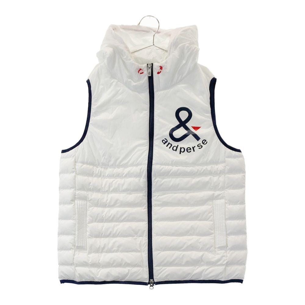 サイズ LL AND PER SE アンパスィ フード付中綿ジップベスト ホワイト系 240101553600 ゴルフウェア レディース ストスト