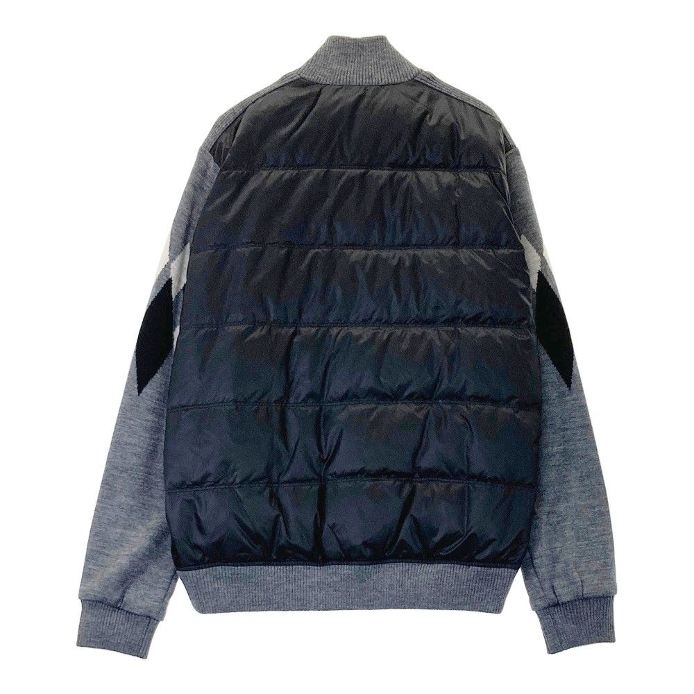 サイズ L MUNSING WEAR マンシングウェア SG 4028 ダウン切替 ニット ジップジャケット グレー系 ゴルフウェア メンズ ストスト