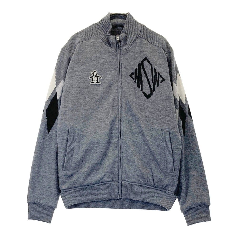 サイズ L MUNSING WEAR マンシングウェア SG4028 ダウン切替 ニット ジップジャケット グレー系 240101554112 ゴルフウェア メンズ ストスト
