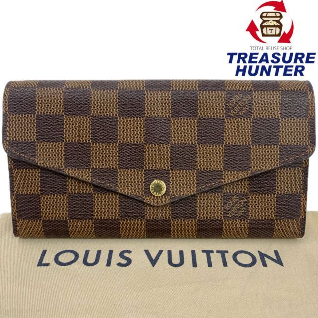 LOUIS VUITTON ダミエ ポルトフォイユ・サラ N63209 フラップ長財布 LOUIS VUITTON ダミエ ポルトフォイユ・サラ N63209 フラップ長財布