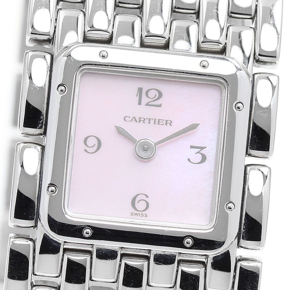 カルティエ CARTIER W61003T9 パンテール リュバン シェル文字盤 クォーツ レディース_918475