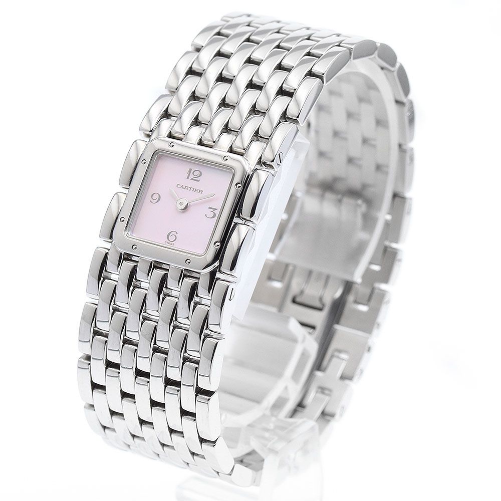 カルティエ CARTIER パンテール リュバン シェル文字盤 クォーツ レディース_918475