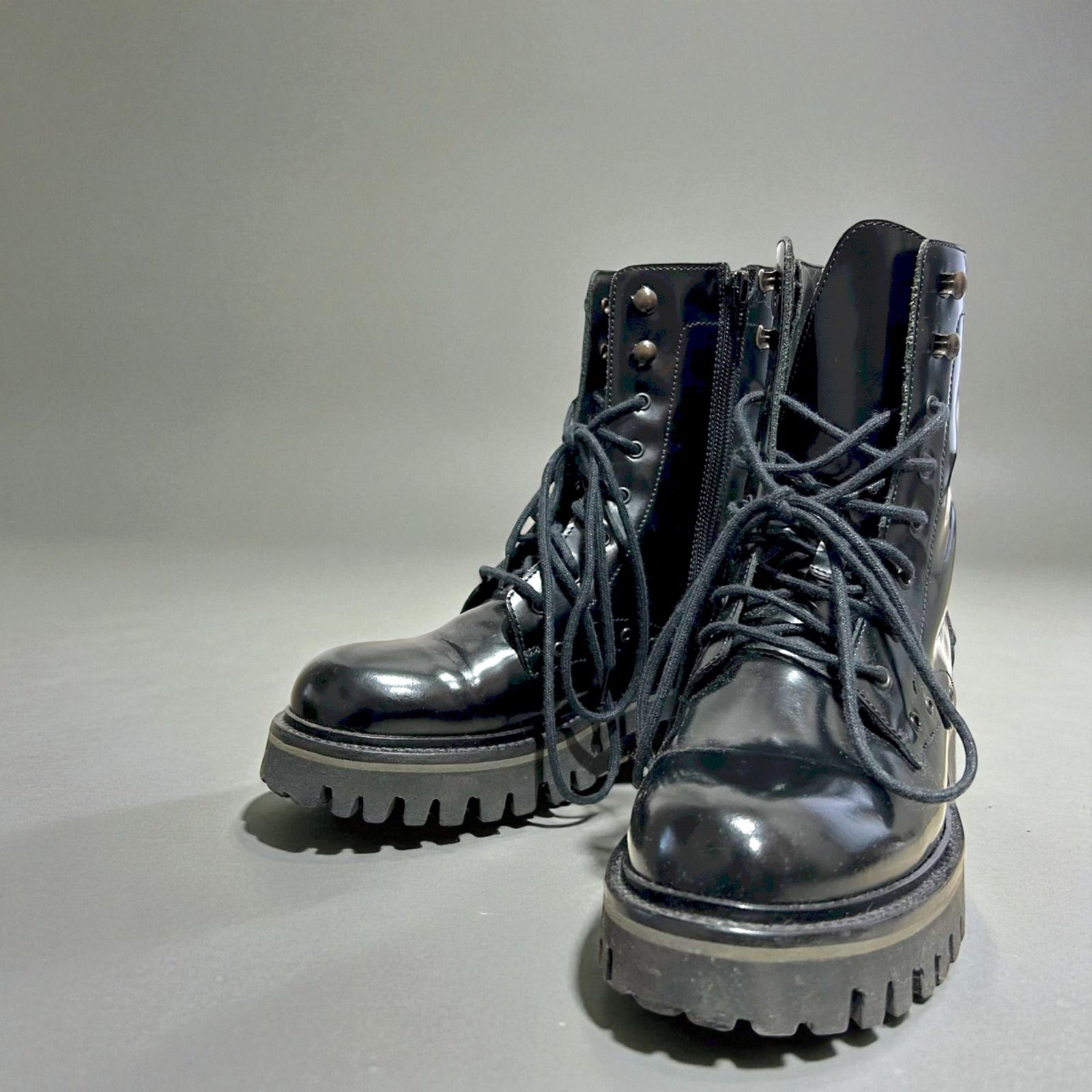 sergio rossi セルジオロッシ ブーツ レザー ブラック