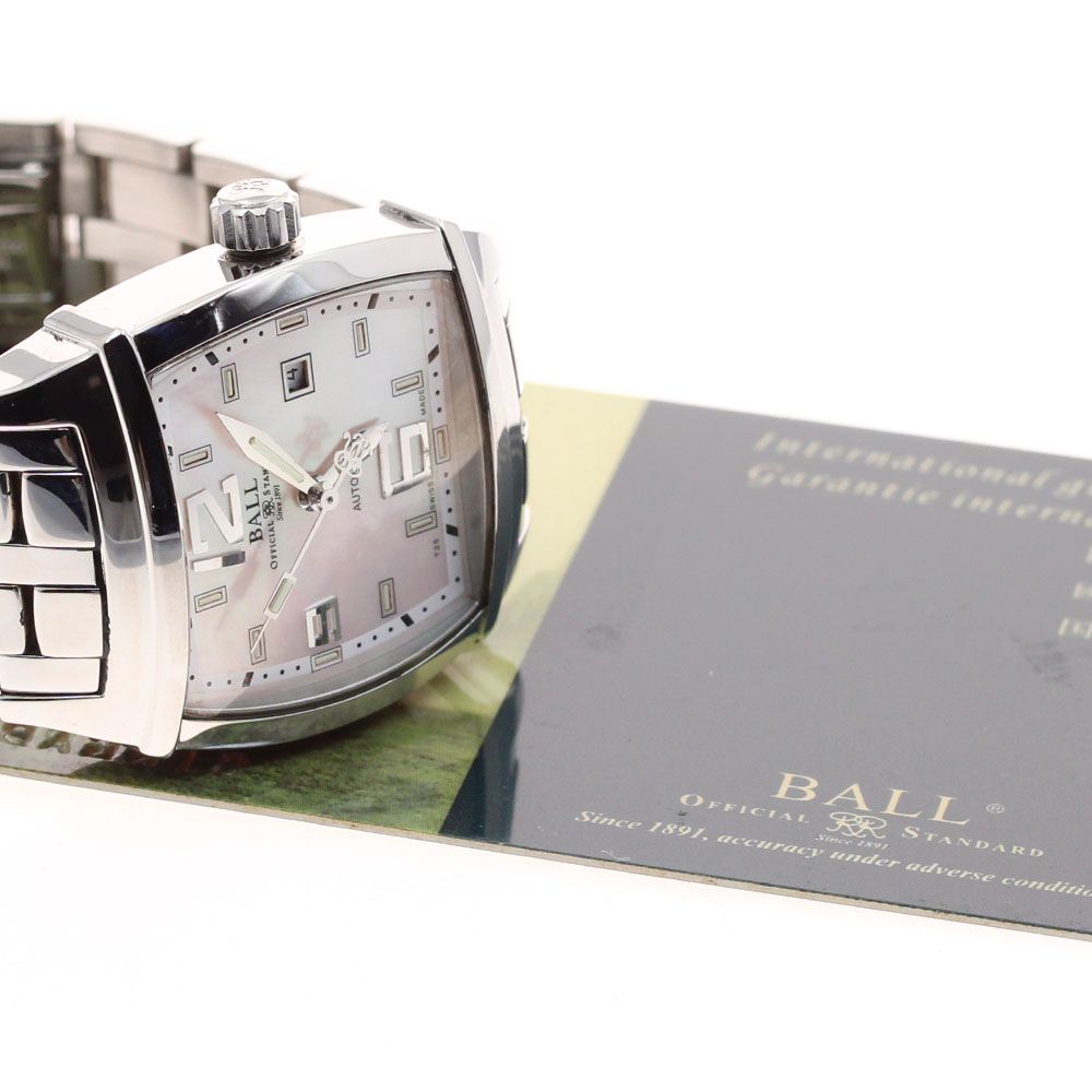 ボールウォッチ NL 1068 D コンダクター デイト シェル文字盤 自動巻き レディース 保証書付き_907691