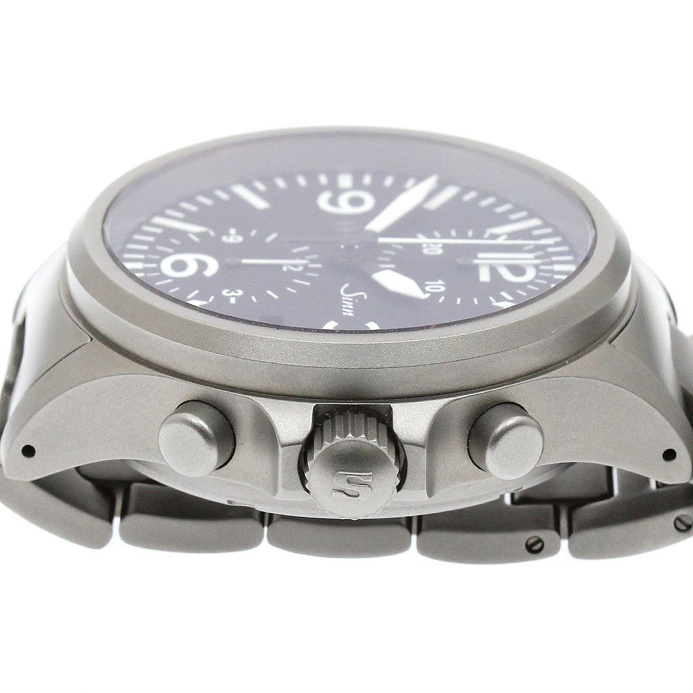 ジン Sinn 756 デイト クロノグラフ 自動巻き メンズ美品_917578