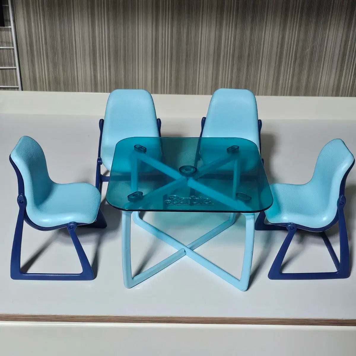 レトロ人形家具 ヴィンテージ バービー ぬいぐるみ 家具 70年代 食卓 セット