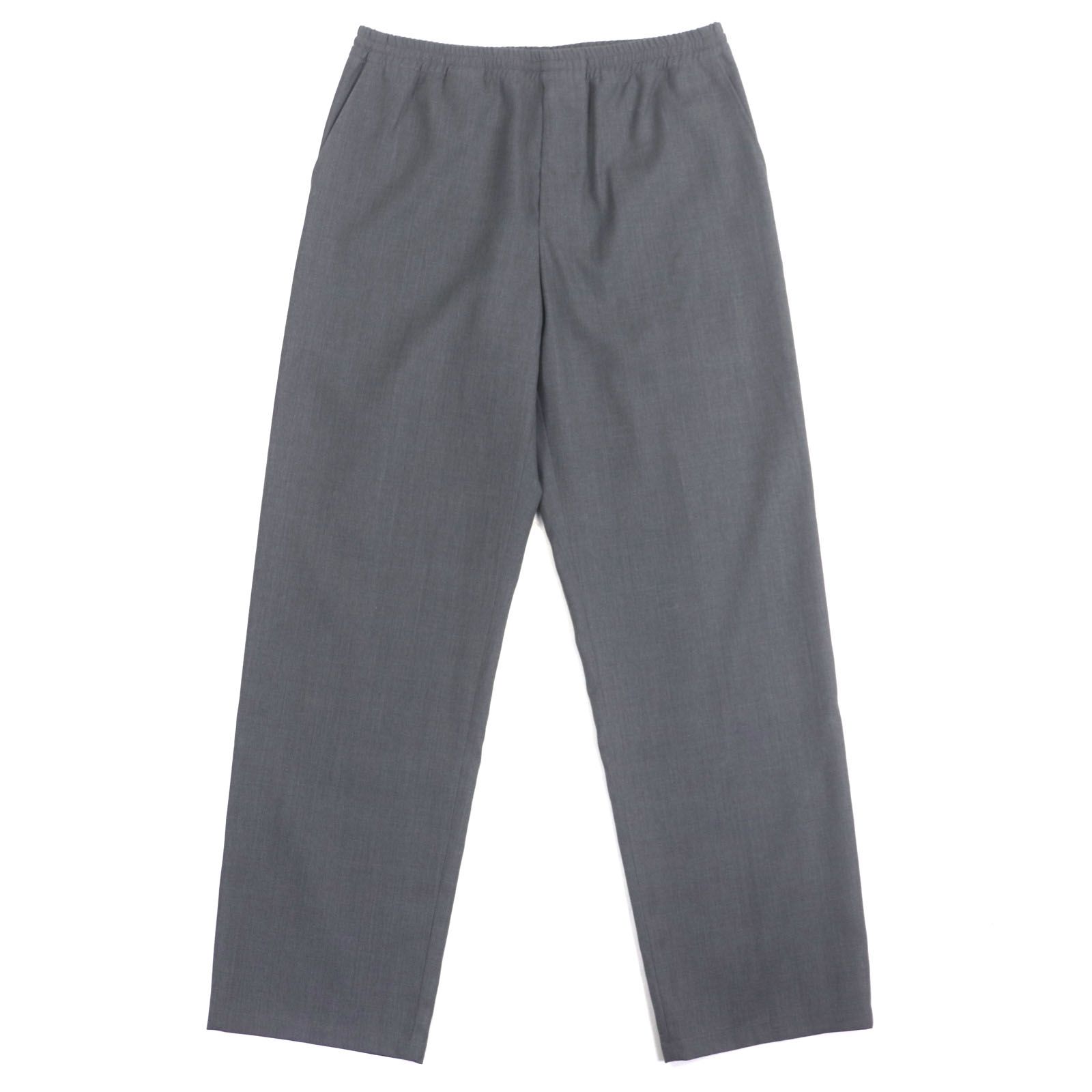 LOUIS VUITTON ルイヴィトン 22AW ウール コットン エンボス カラコラム パジャマ トラウザー パンツ グレー 42 ハンガー付き イタリア製 メンズ