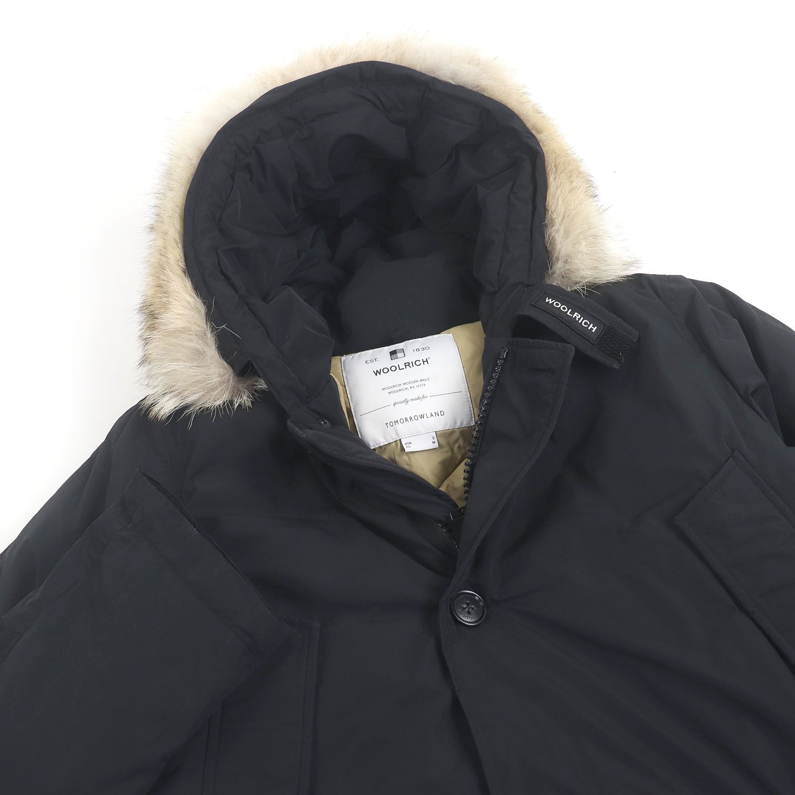 WOOLRICH ウールリッチ TOMORROW LAND別注 WOCPS2945 ARCTIC PARKA ダウンジャケット コート ブラック USA S EU M メンズ