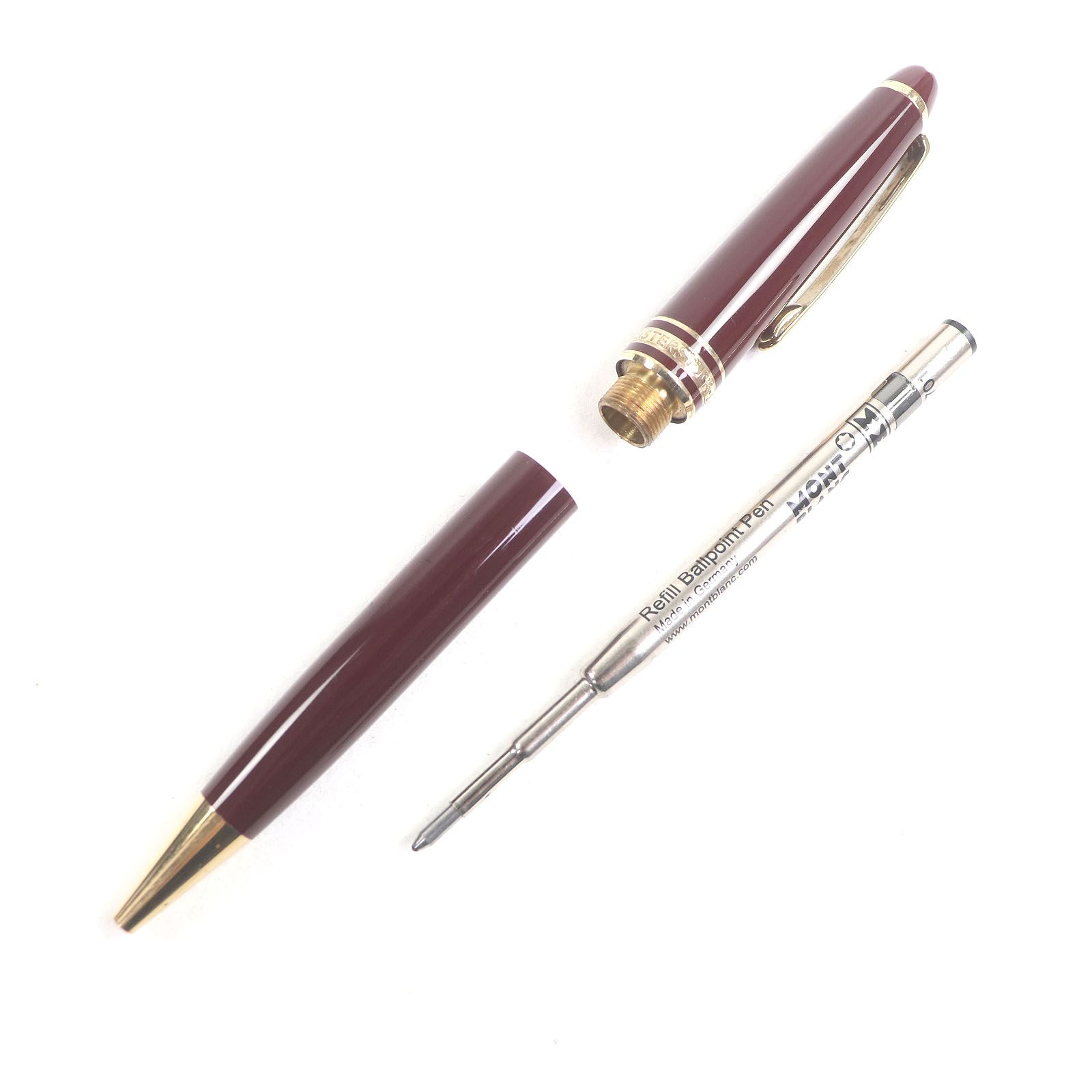 MONTBLANC モンブラン ペン先14K Fニブ 二本セット 万年筆 ボールペン ボルドー ゴールド 西ドイツ製 メンズ 筆記 済み WWW_OPDRERGINERDOGAN_COM