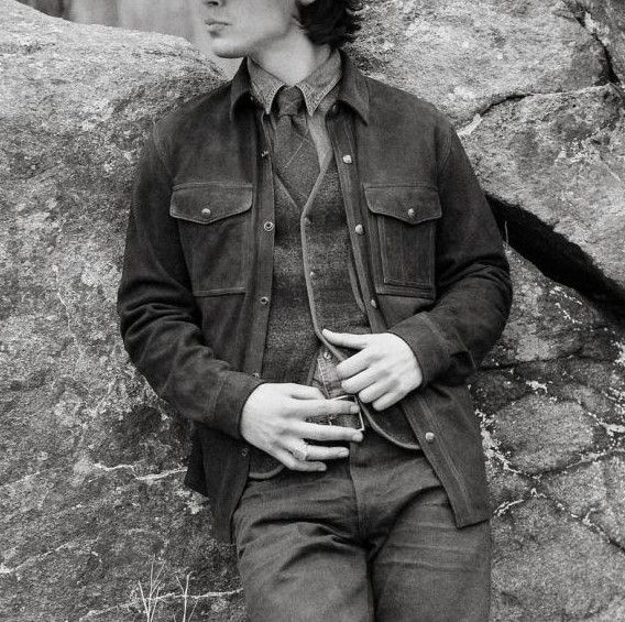 新品 RRL ダブルアールエル 25AW Roughout Suede Work Shirt