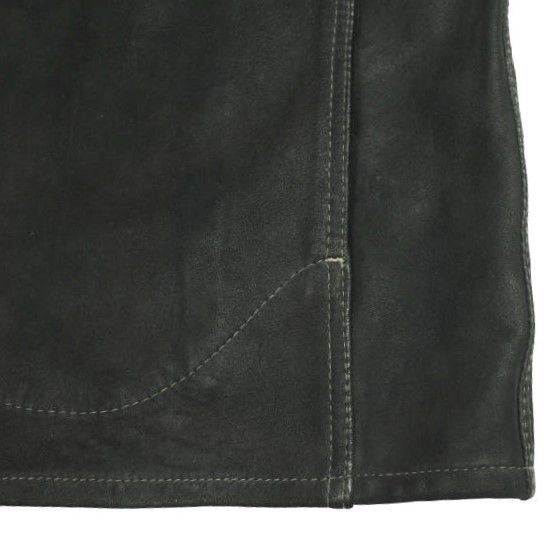 RRL ダブルアールエル 25AW Roughout Suede Work Shirt ラフアウトスエード ワークシャツ MNRRWOV16820377 XS BLACK 革ジャン Double RL レザー ジャケット 定価346,500円 アウター【中古】【RRL】 RRL ダブルアールエル 25AW Roughout Suede Work Shirt ラフアウト