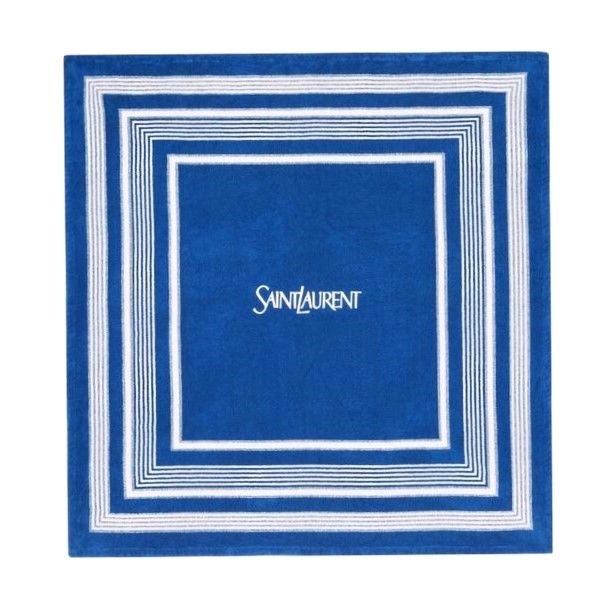 新品 SAINT LAURENT サンローラン ポルトガル製 BEACH TOWEL SQUARED