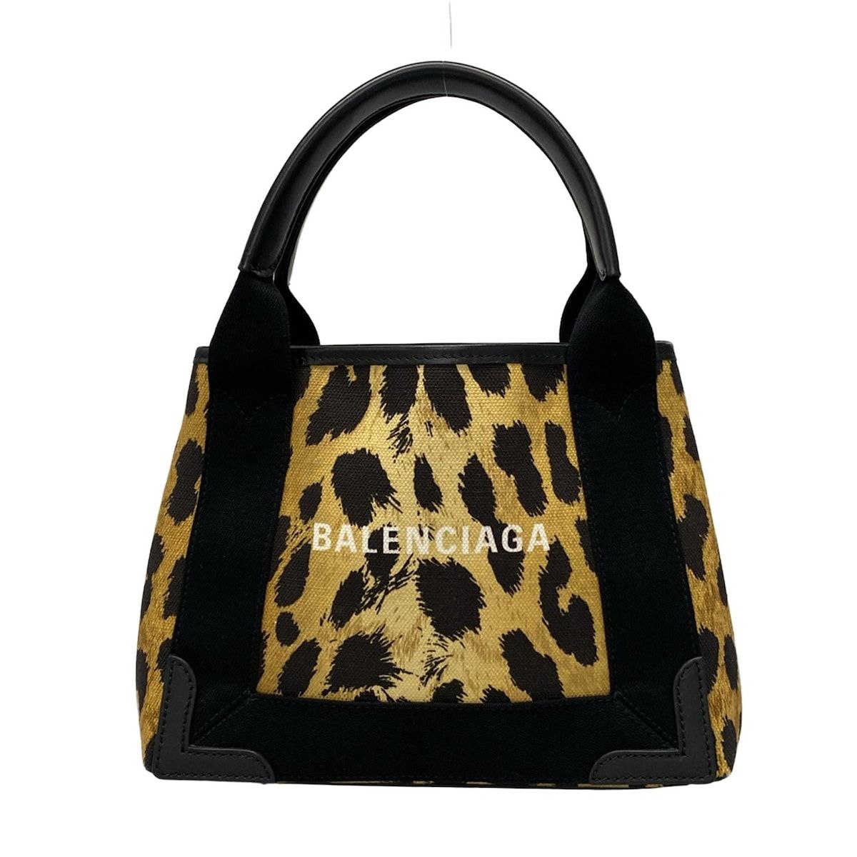⭐️ 極美品 バレンシアガ ネイビーカバス XS トート バッグ ヒョウ柄 BALENCIAGA(バレンシアガ) トートバッグ美品 ネイビーカバスXS 390346
