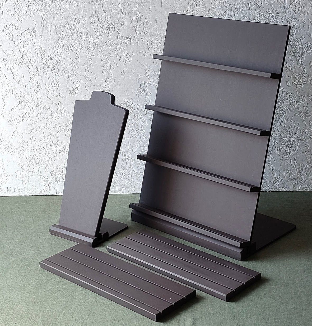 茶色のディスプレイ什器セット