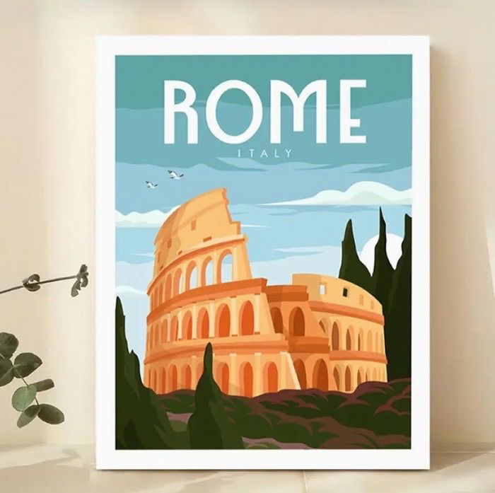 80s 中世ローマ レストランメニュー アートポスター額装品 80s 中世ローマ レストランメニュー アートポスター額装品 1971's