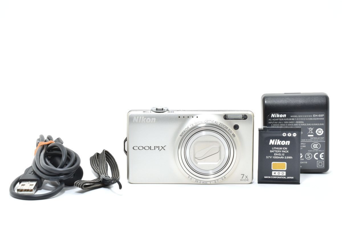 |Nikon COOLPIX S6000 シャンパンシルバー S6000SL クールピクス デジタルカメラ|Y029