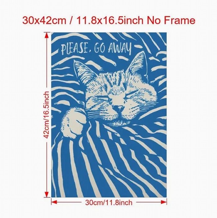 限定品★新品★輸入ポスター★デイヴィッドシュリグリー★お洒落インテリア★猫★32 David Shrigley: This Huge Cat ポスター