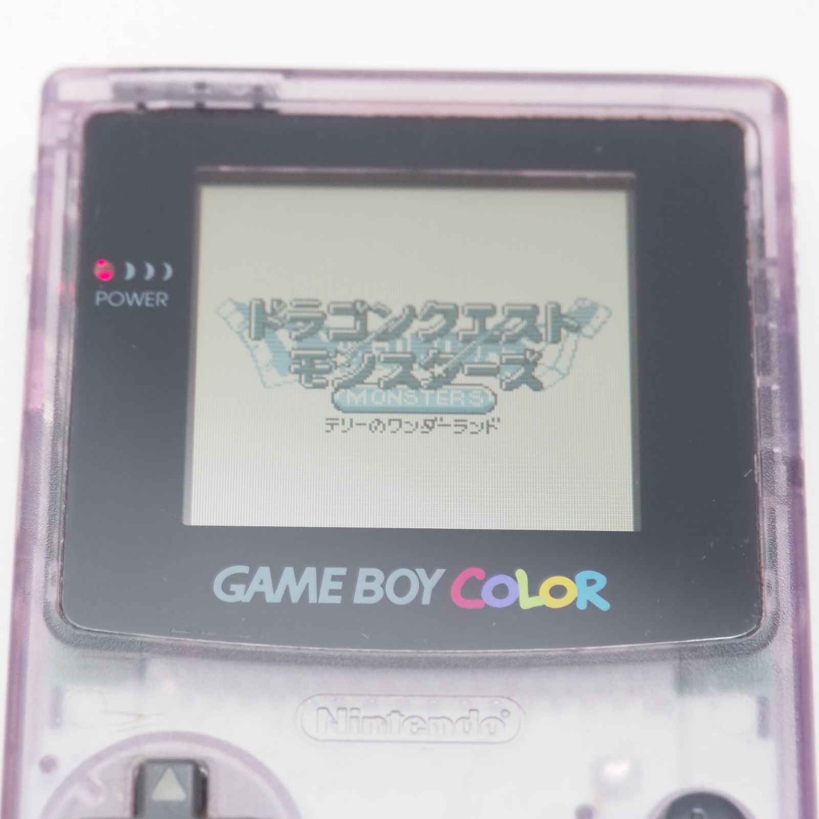 任天堂 ゲームボーイ 本体 クリアパープル GBC ニンテンドー