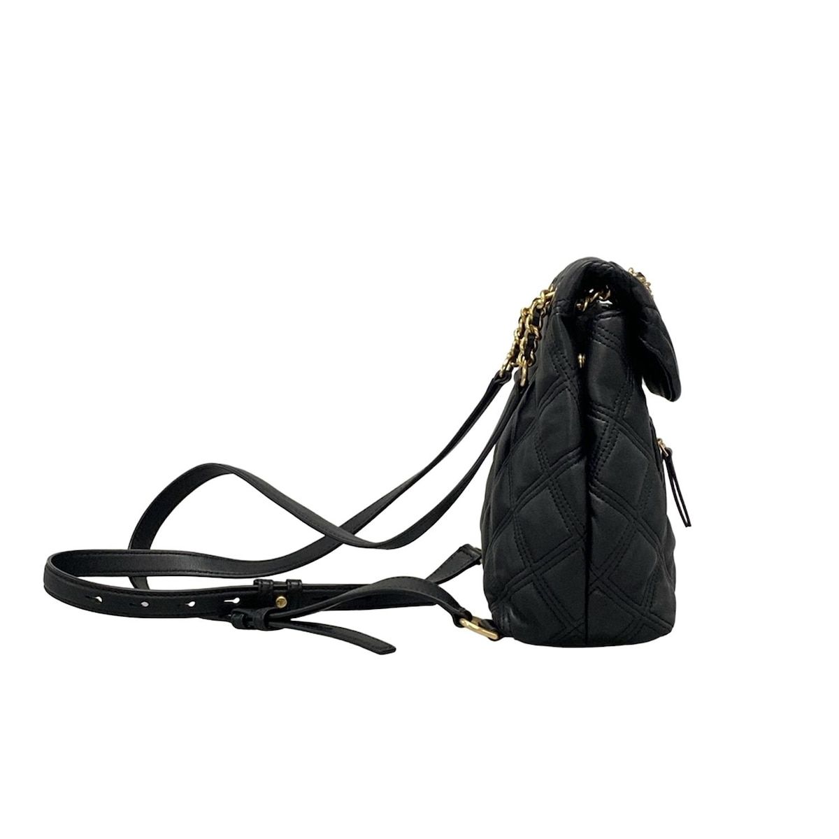 TORY BURCH トリーバーチ リュックサック フレミング 黒 チェーンショルダー レザー
