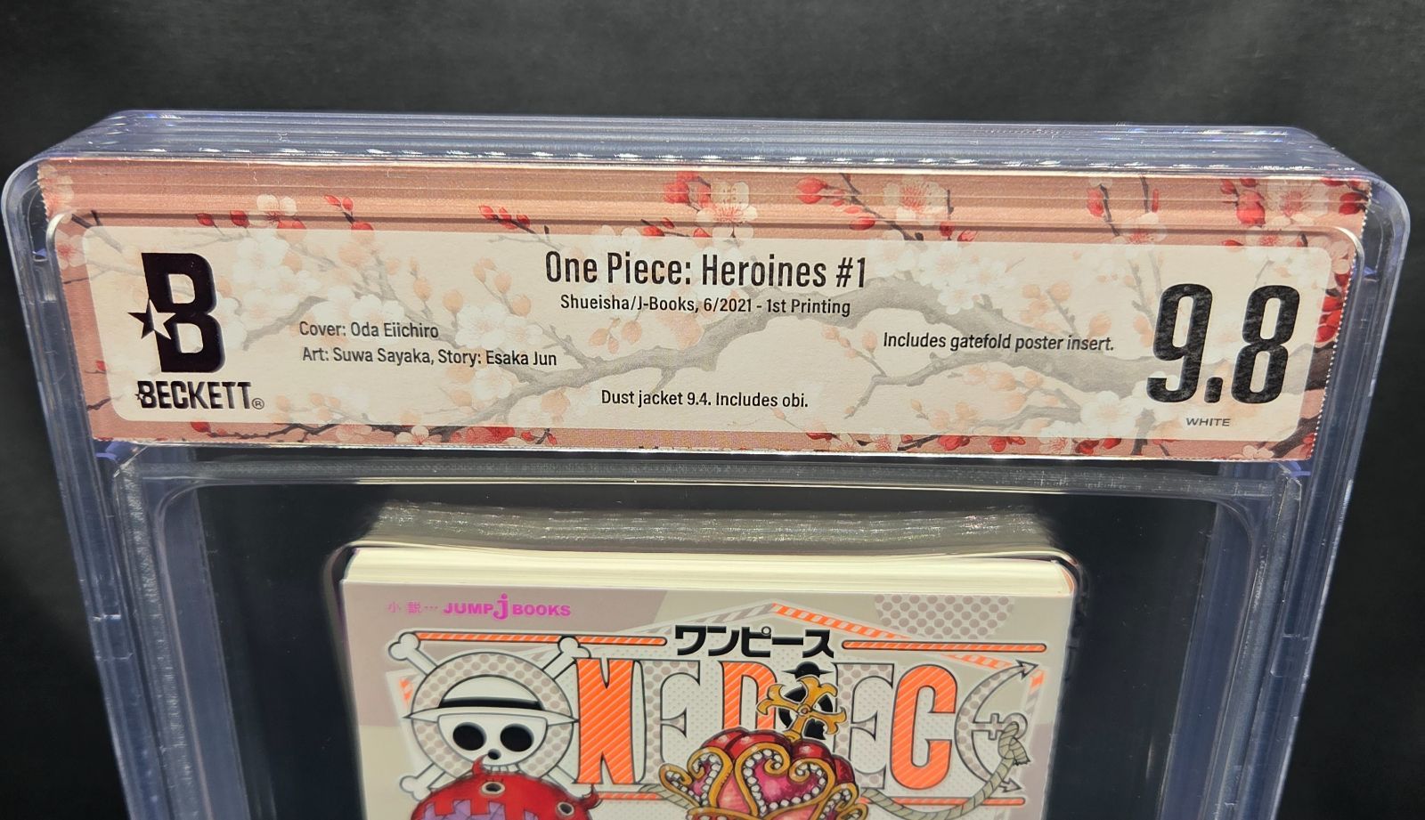 BGS 9.8 ONE PIECE Heroines Novel ワンピース ヒロインズ 1巻 Vol.1 初版 1 st Printing 帯付き Obi Beckett Graded 小説 2021年 鑑定済 尾田栄一郎 Eiichiro Oda