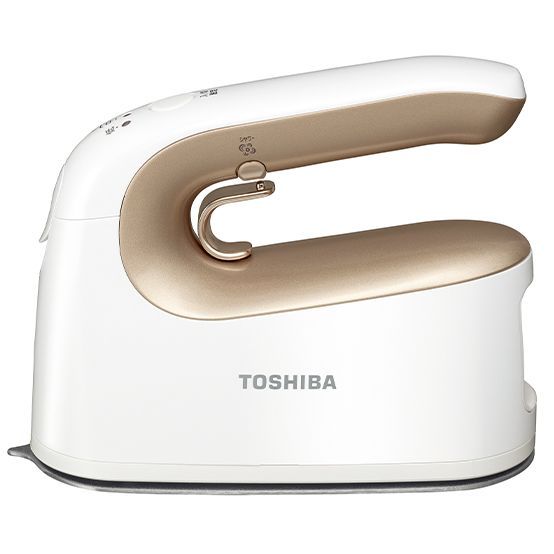 外箱 展示 TOSHIBA 東芝 アイロン スチームアイロン コードレス 衣 類スチーマー かけたまま 小型 約 0 71 kg 最 大約 12 g 分 温度調節 3 段階 2 Way TAS X 5