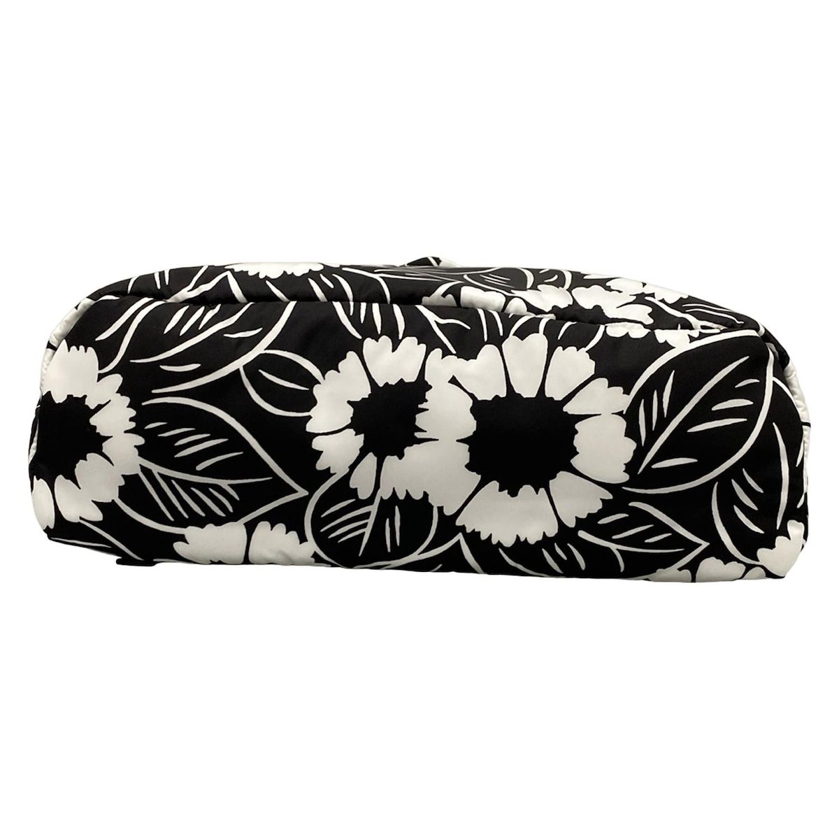  PRADA プラダ リュックサック - 2 VZ 095 黒×白 花柄 レザー リュック バックパック バッグ