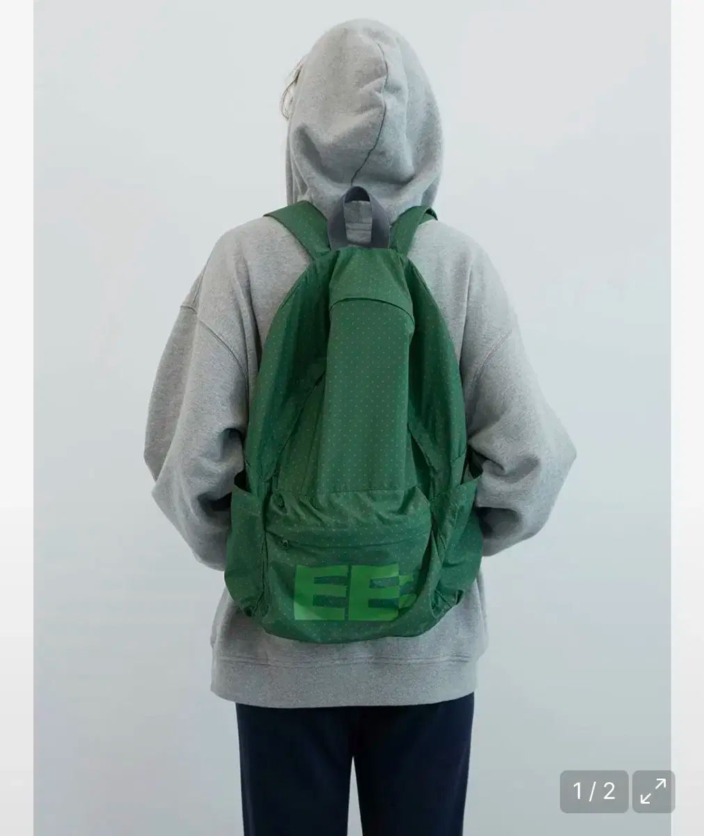 ENZO BLUES ドット バックパック グリーン