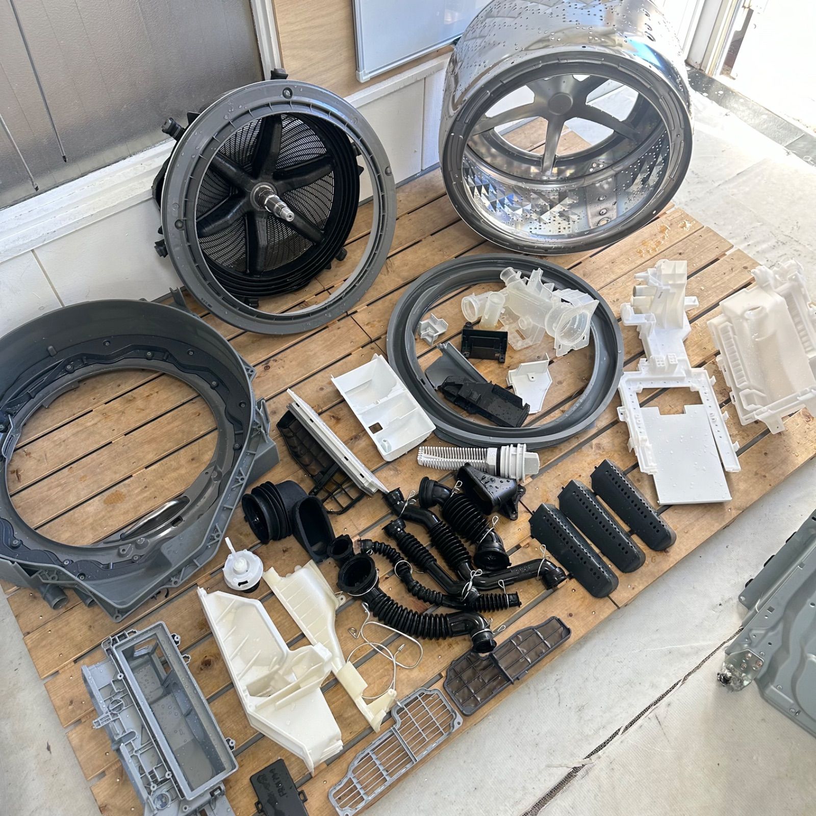 SHARP ES-S7H-WL 2023年製 ドラム式洗濯機 分解洗浄 SHARP ES-S7C-WR