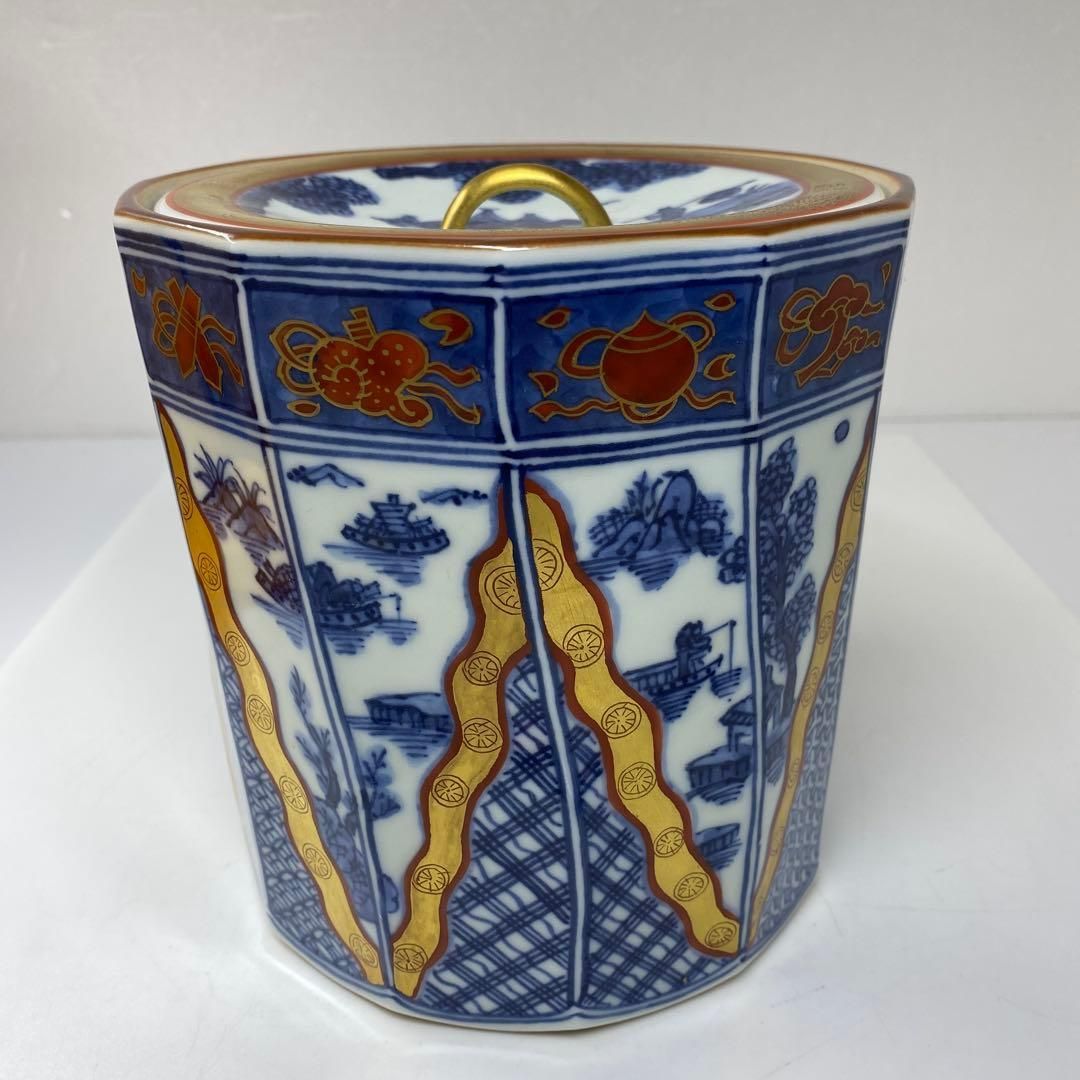 絵唐津 水指 岡本作礼 造 茶道具 作礼窯 唐津焼 陶芸家 美術品 工芸 共